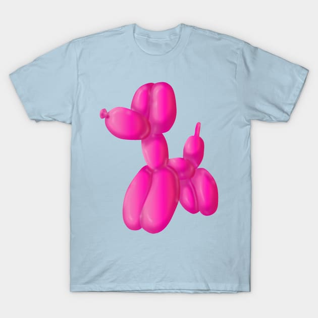 Pink Poodle T-Shirt by pixelvision